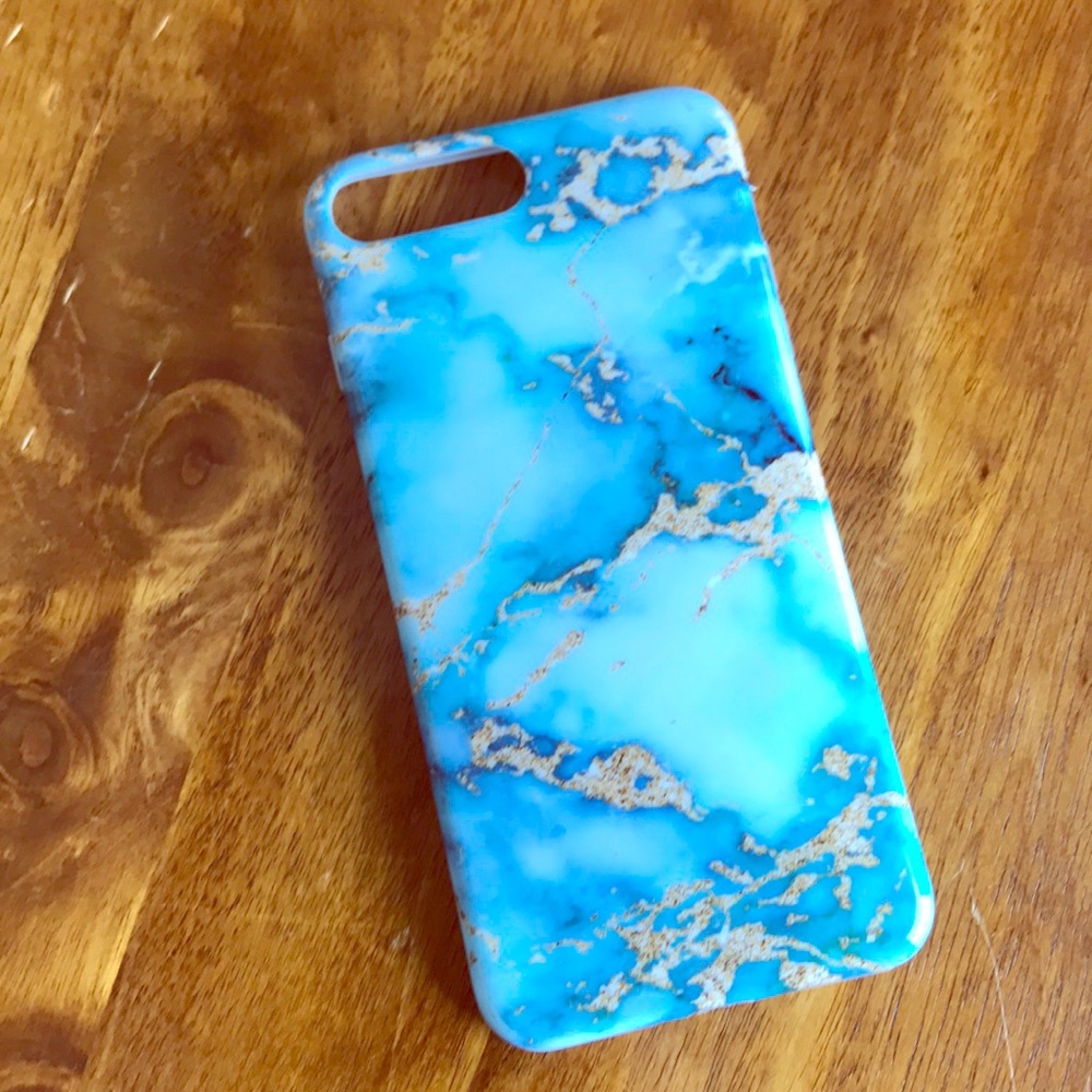 iPhone 7 Plus Blue Marble Case